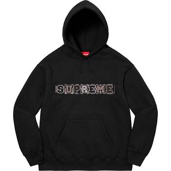 Black Supreme Beaded Hooded Sweatshirts | Supreme 354RW